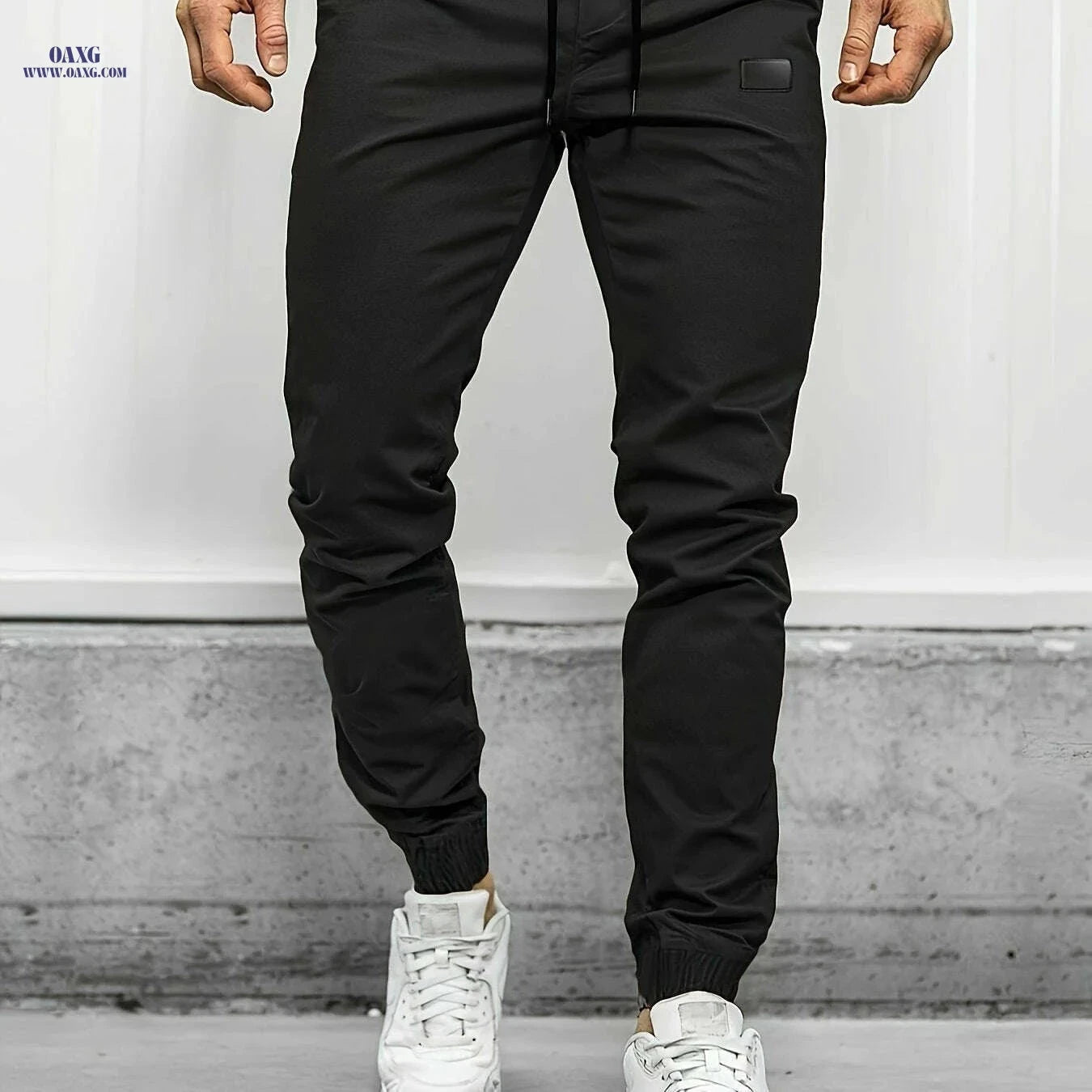 Men's Chic Cropped Joggers with Four Pockets - Spring/Fall Casual   OAXG 