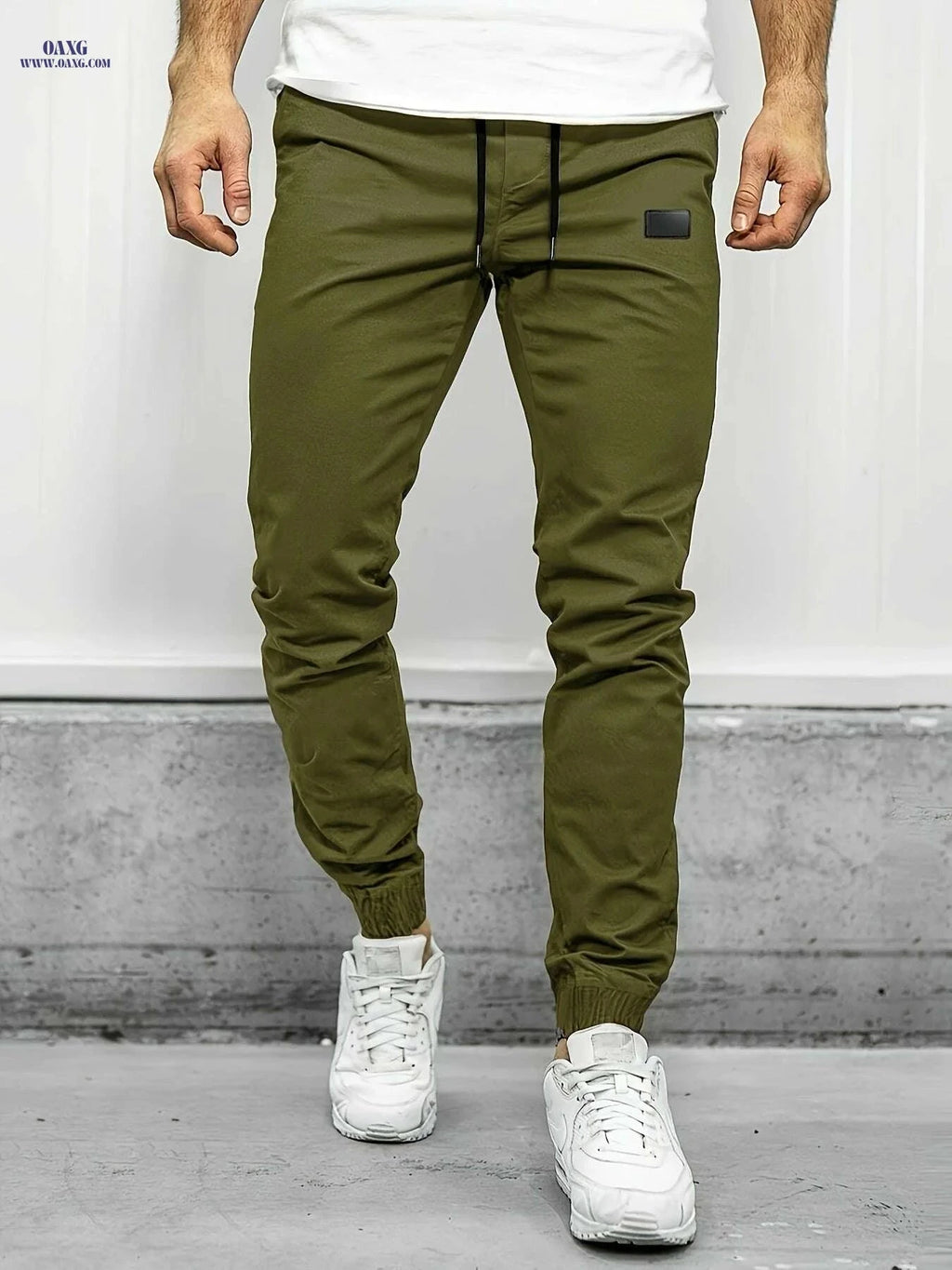 Men's Chic Cropped Joggers with Four Pockets - Spring/Fall Casual   OAXG 【Red】 / S
