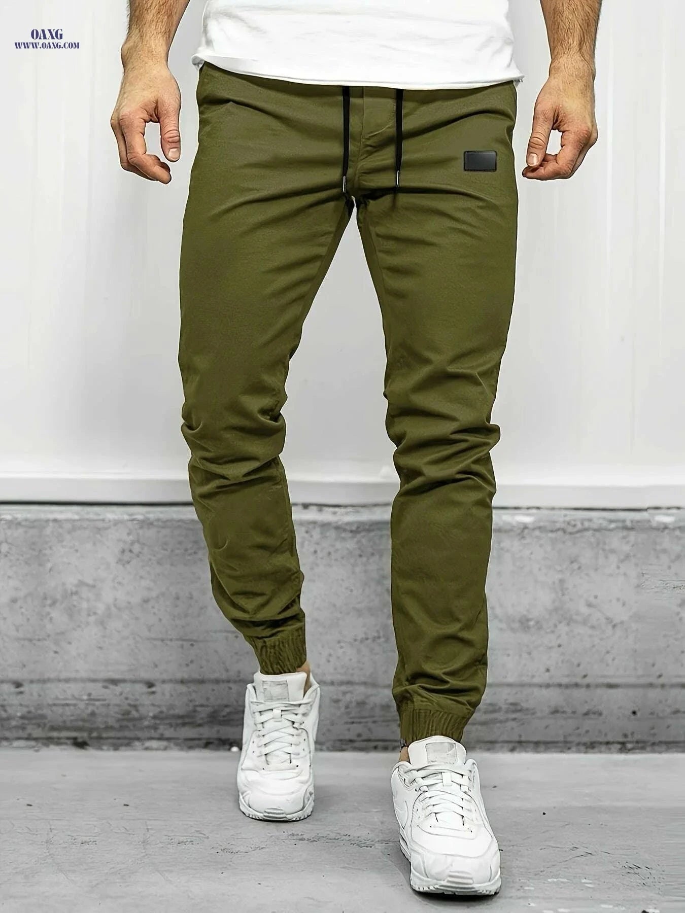 Men's Chic Cropped Joggers with Four Pockets - Spring/Fall Casual   OAXG 【Red】 / S