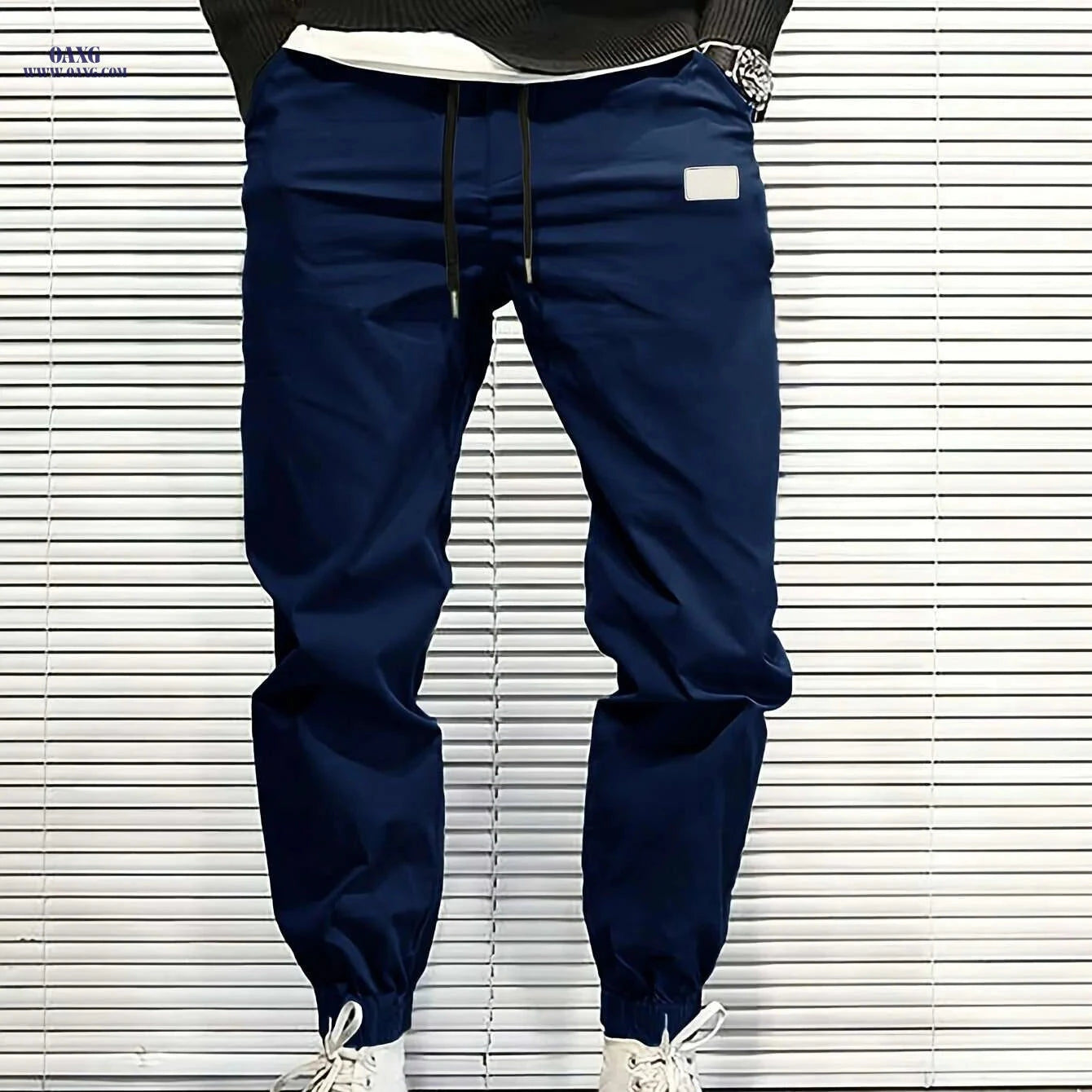 Men's Chic Cropped Joggers with Four Pockets - Spring/Fall Casual   OAXG 【Red】 / S