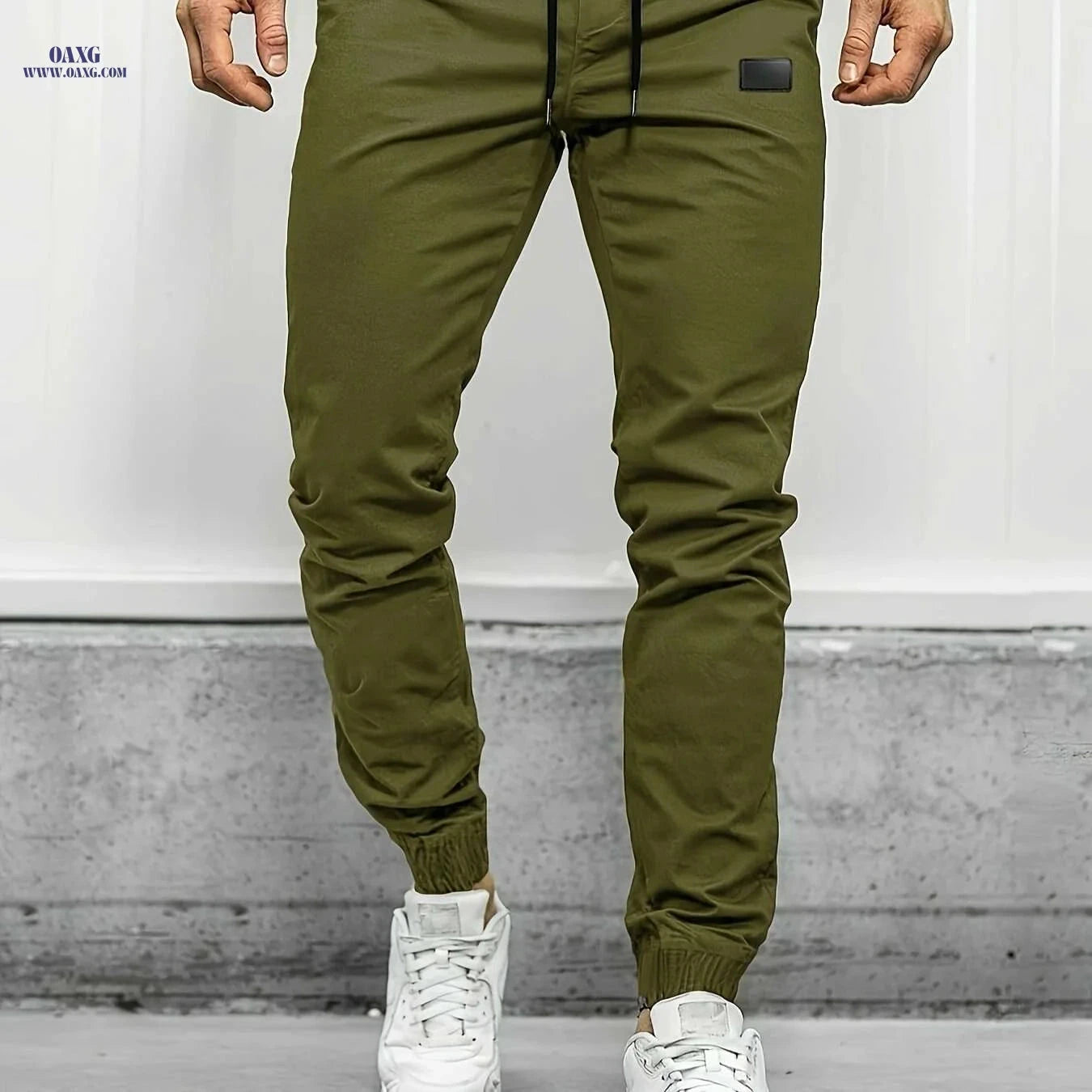 Men's Chic Cropped Joggers with Four Pockets - Spring/Fall Casual   OAXG 【Red】 / S