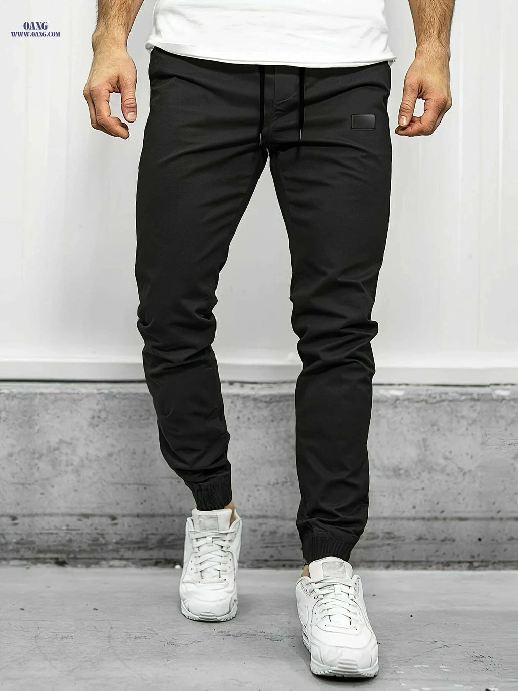 Men's Chic Cropped Joggers with Four Pockets - Spring/Fall Casual   OAXG 【Red】 / S