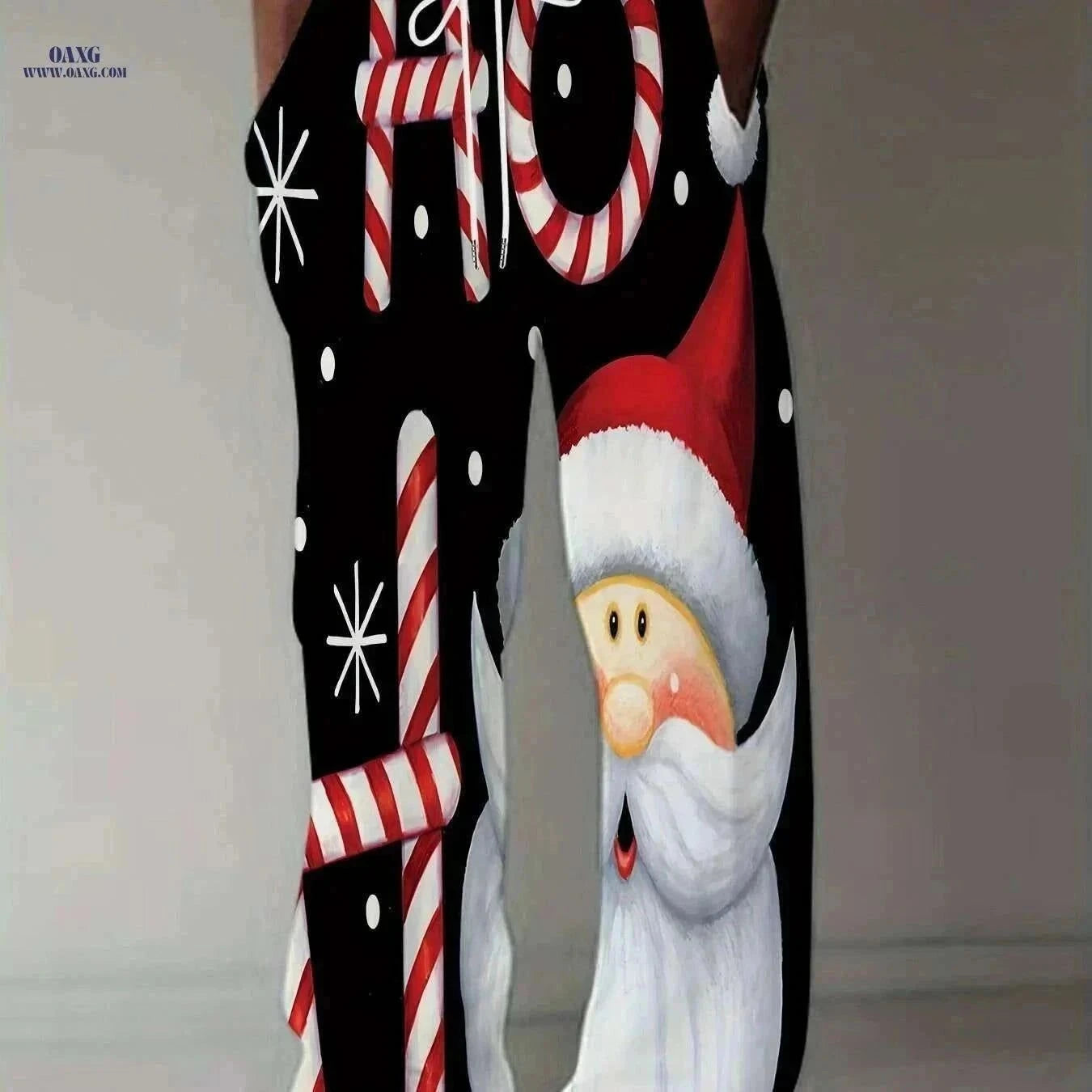 Men's Christmas Holiday Print Pants - Snowman, Gingerbread Design   OAXG Mixed Color / M