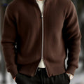 Men's Chunky Knit Cardigan - Comfortable Autumn/Winter Street Style   OAXG 