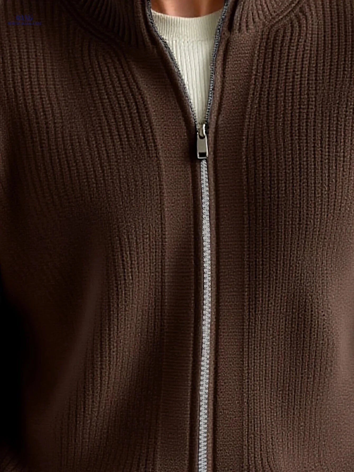 Men's Chunky Knit Cardigan - Comfortable Autumn/Winter Street Style   OAXG 