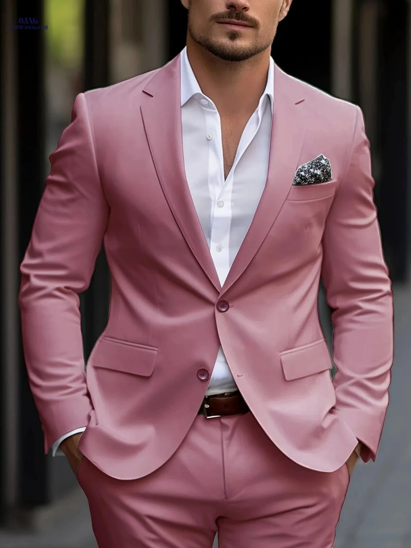 Men's Classic Suit Set - Stylish Jacket and Pants for Formal Events   OAXG Black / FR S