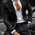 Men's Classic Suit Set - Stylish Jacket and Pants for Formal Events   OAXG 