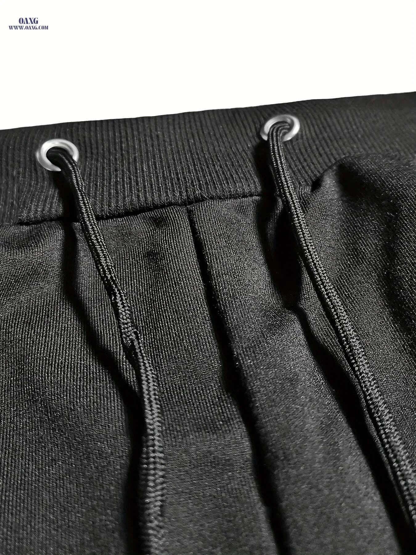 Men's Comfort Fit Color Block Joggers - Elastic Waist, Perfect for Sports   OAXG 