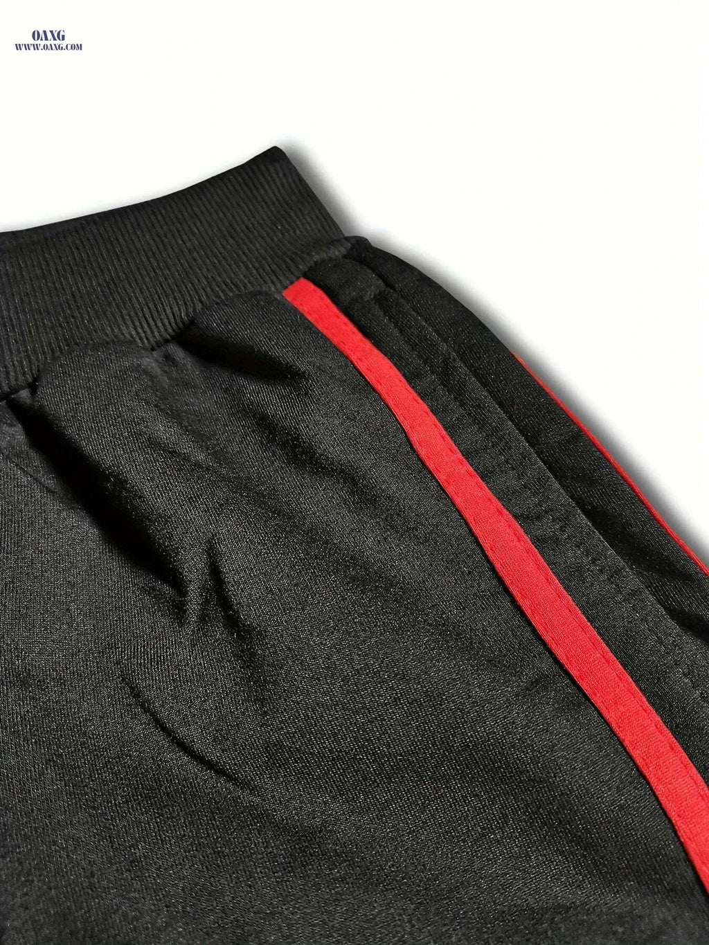Men's Comfort Fit Color Block Joggers - Elastic Waist, Perfect for Sports   OAXG Black / S