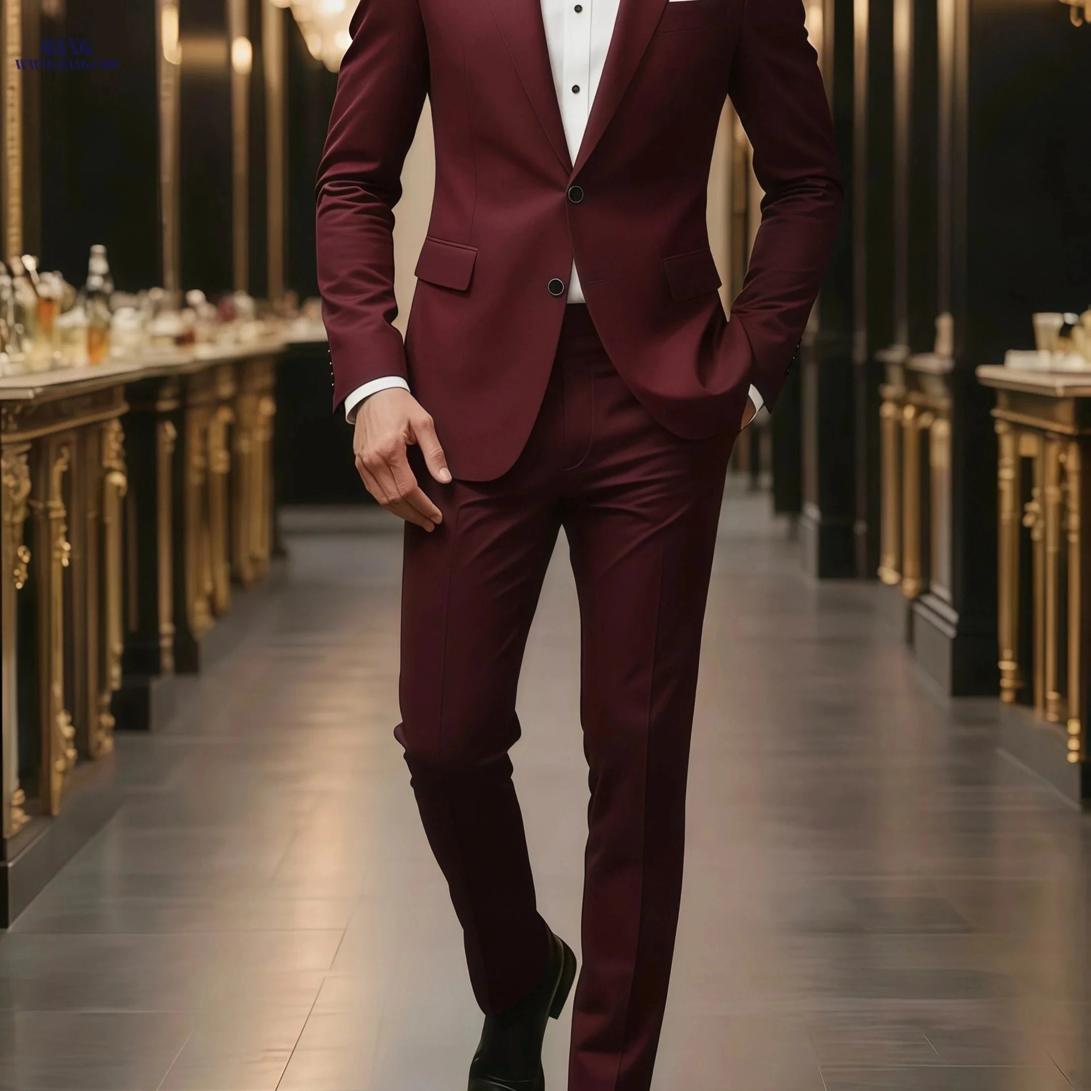 Men's Comfortable 2-Piece Set - All Season Commute Wear   OAXG 