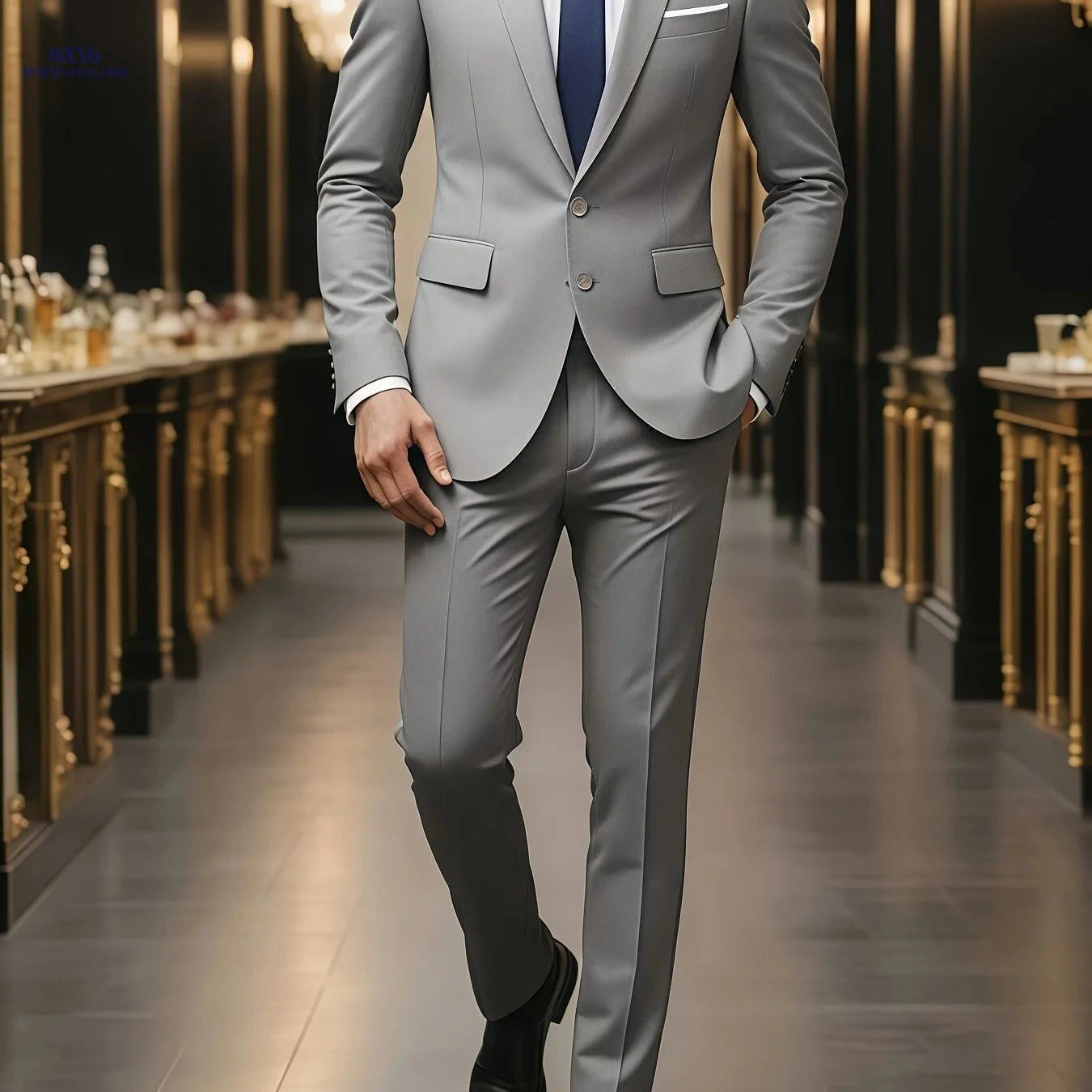 Men's Comfortable 2-Piece Set - All Season Commute Wear   OAXG 