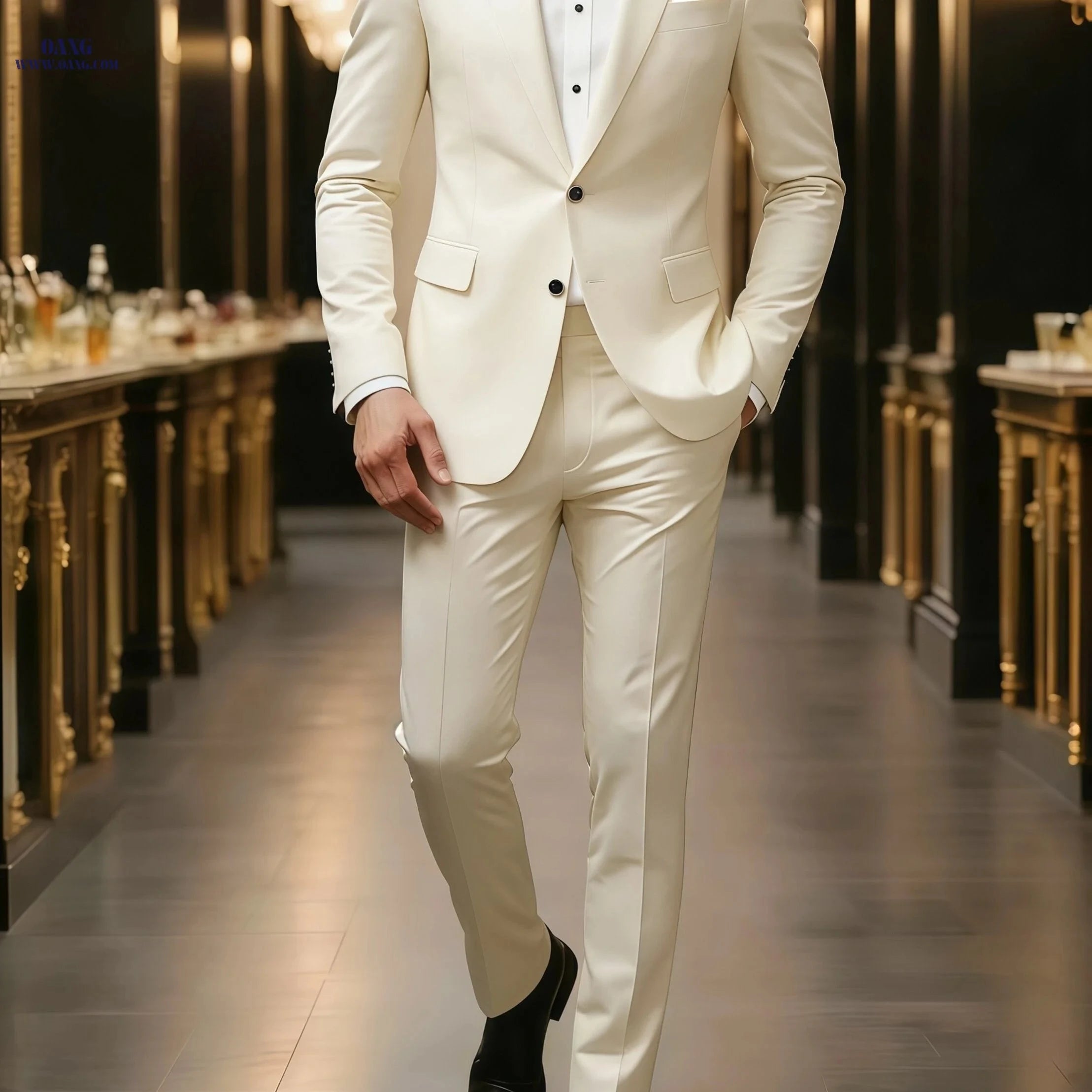 Men's Comfortable 2-Piece Set - All Season Commute Wear   OAXG 
