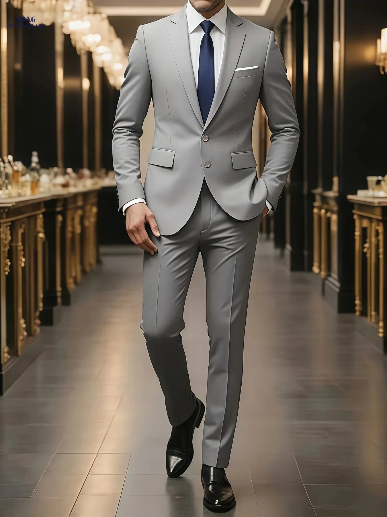 Men's Comfortable 2-Piece Set - All Season Commute Wear   OAXG 