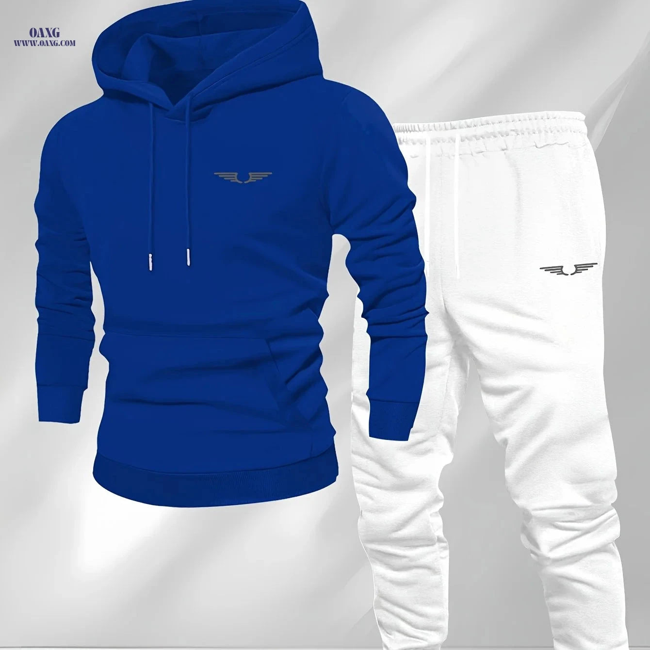 Men's Comfortable Velvet Lined Hoodie Pants Set - Casual Fall Style   OAXG 
