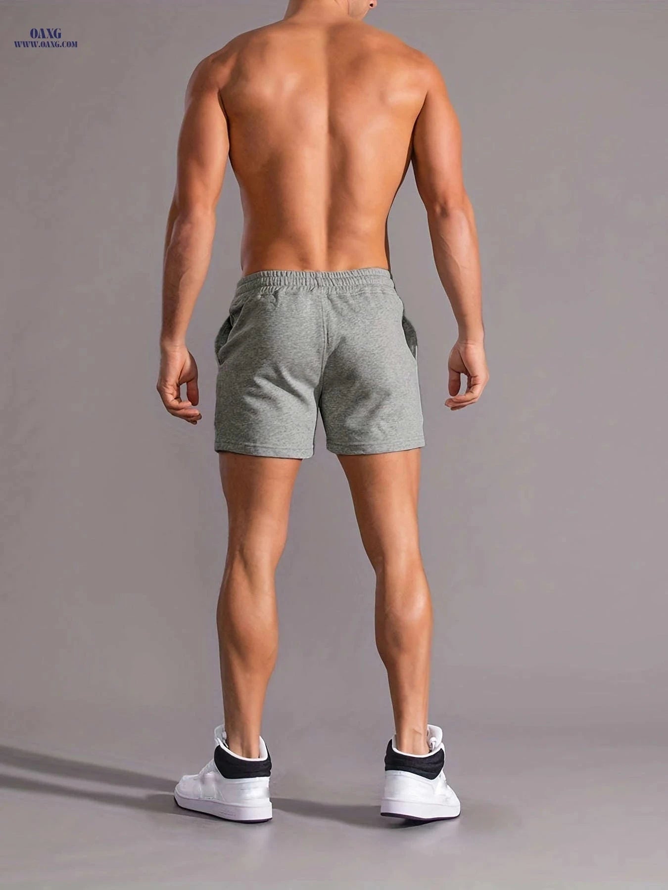 Men's Comfy Smiling Face Pattern Shorts - Drawstring, Slight Stretch   OAXG Black / FR M