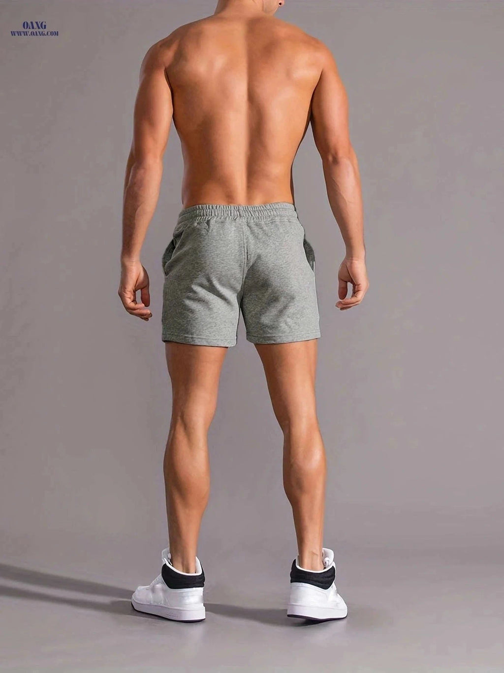 Men's Comfy Smiling Face Pattern Shorts - Drawstring, Slight Stretch   OAXG Black / FR M