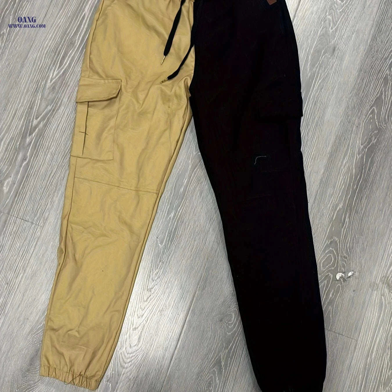 Men's Cotton Slim-Fit Cargo Pants - Breathable, Durable Drawstring Design   OAXG 