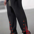 Men's Cuffed Trousers - Stylish Casual Pants, Slight Stretch Fit   OAXG 