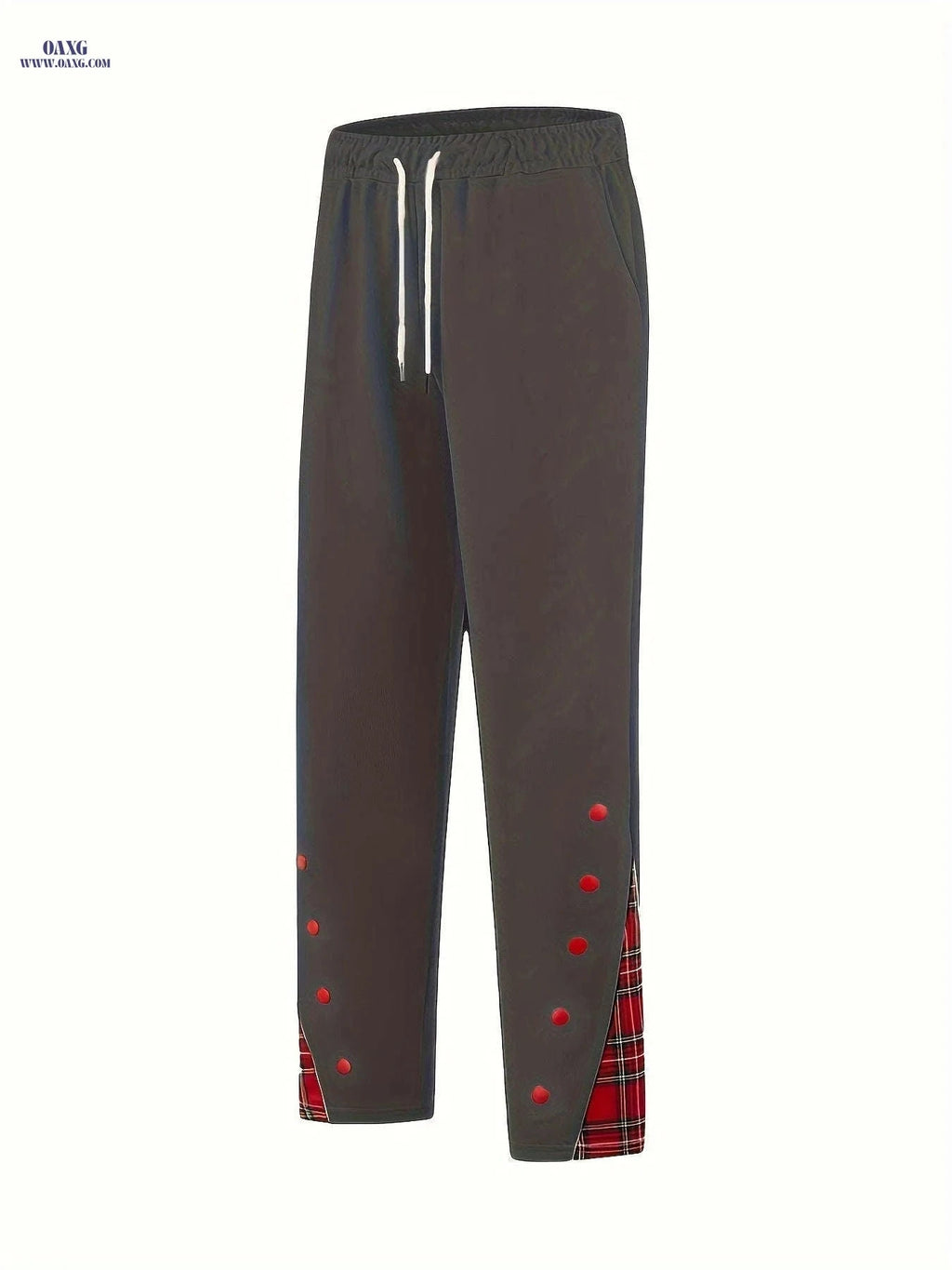 Men's Cuffed Trousers - Stylish Casual Pants, Slight Stretch Fit   OAXG 