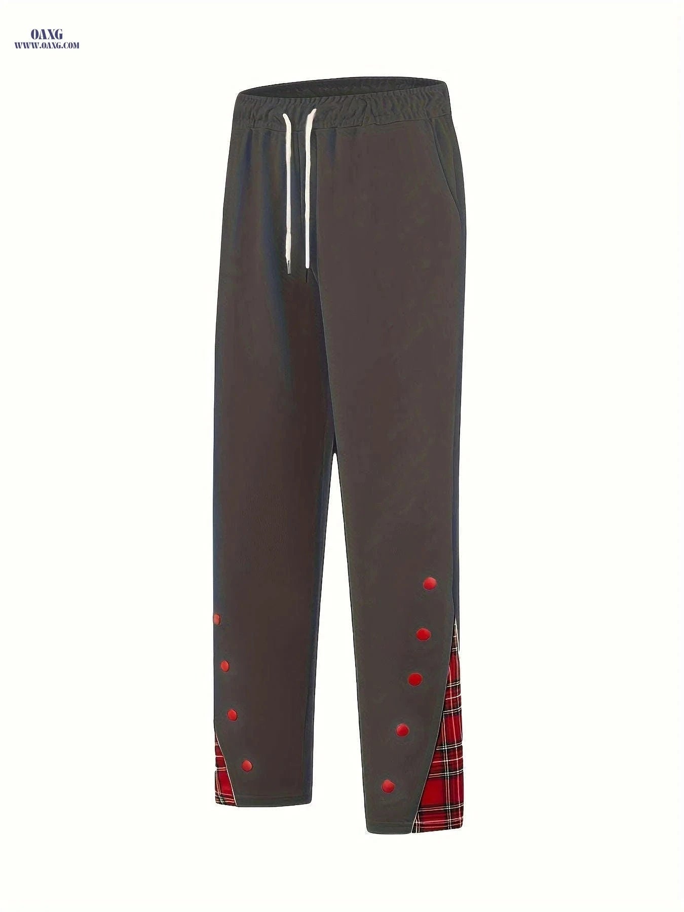Men's Cuffed Trousers - Stylish Casual Pants, Slight Stretch Fit   OAXG 