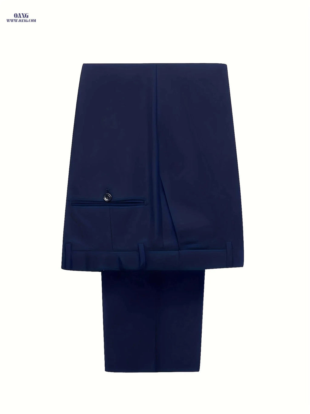 Men's Double-Breasted Suit Set - Notch Lapel for Work & Events   OAXG Navy Color / FR XXS