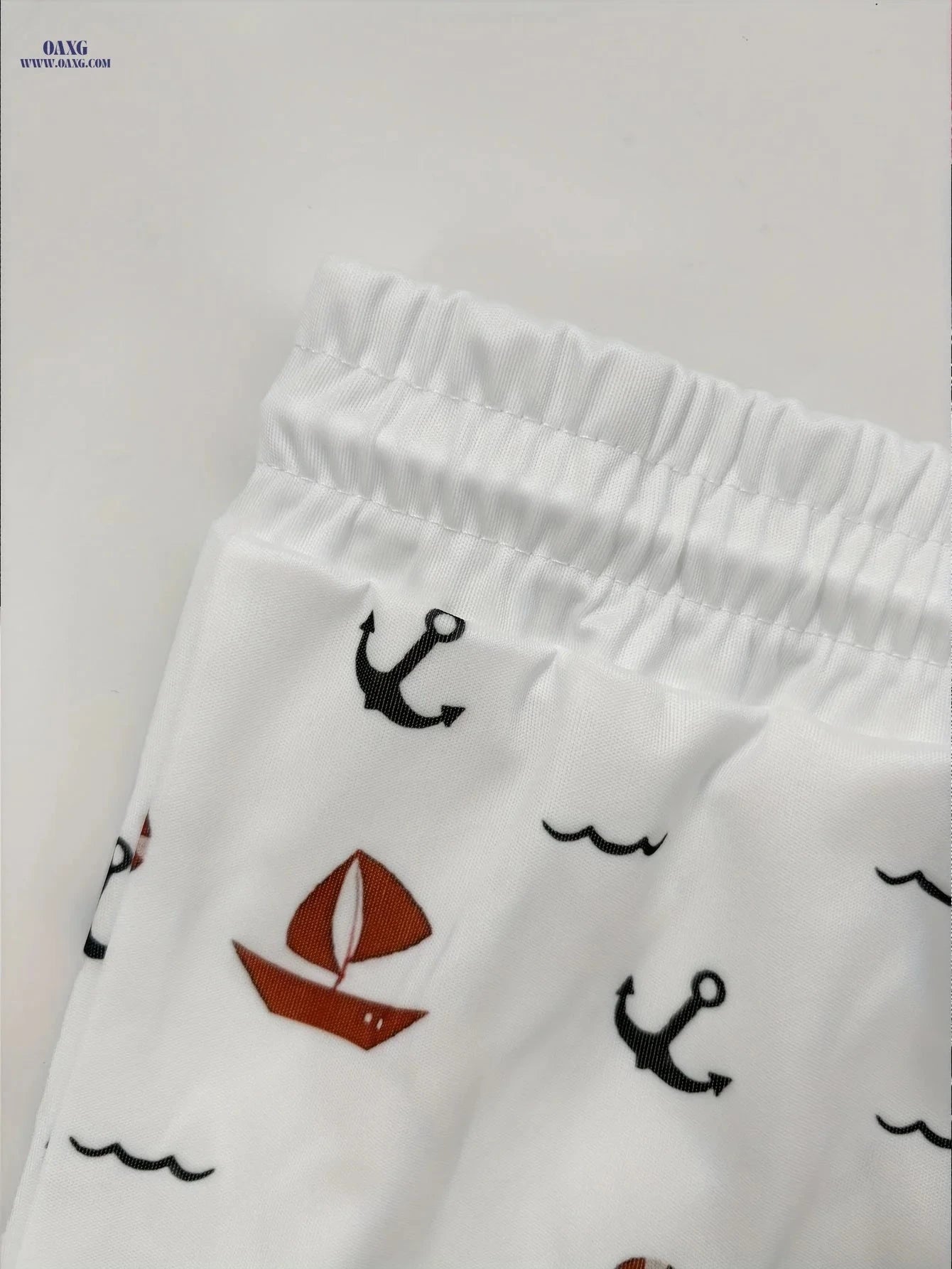 Men's Drawstring Boat Anchor Trunks - Casual Summer Swimwear   OAXG 
