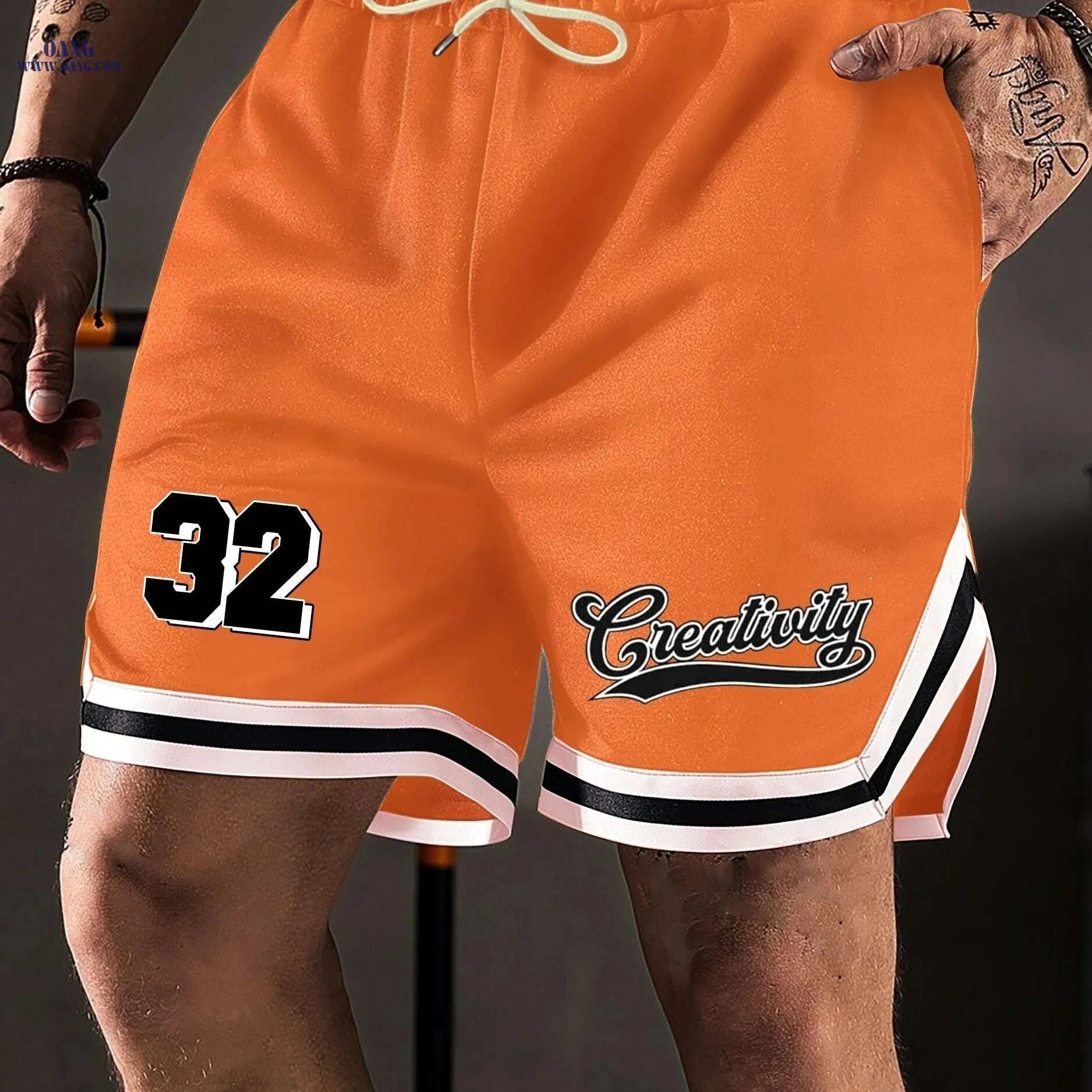 Men's Drawstring Pants - Comfy Casual Print Shorts for Summer   OAXG 