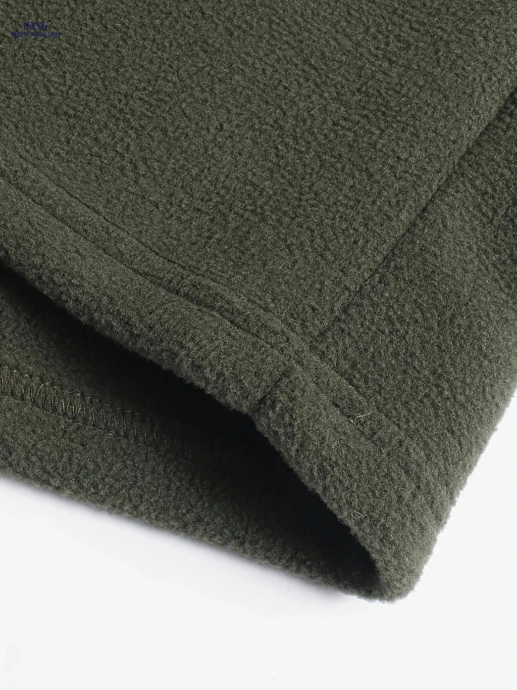 Men's Embroidered Fleece Pullover - Stylish Half-Zip Sweatshirt   OAXG Army Green / FR S