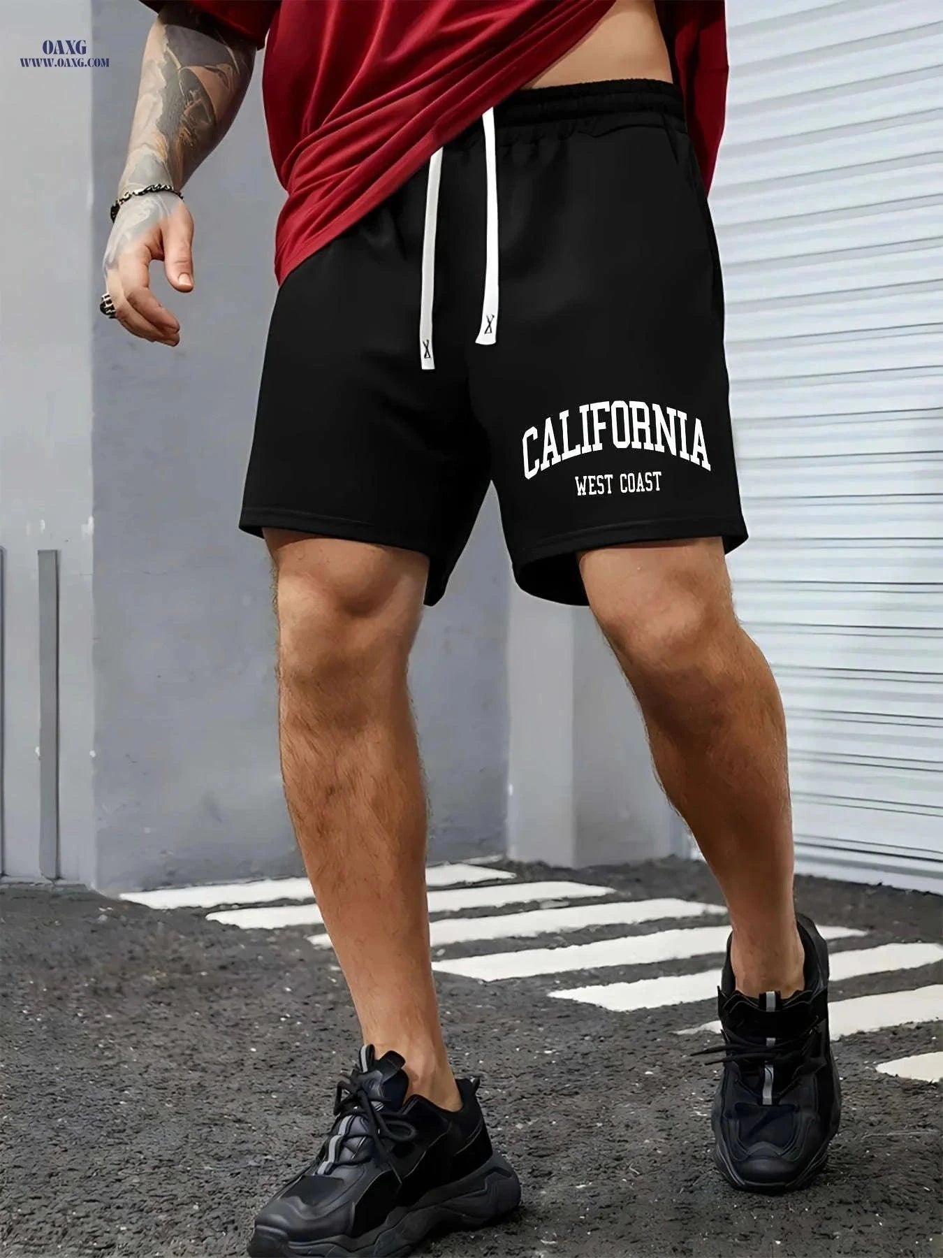 Men's Fashion Casual Printed Shorts - Drawstring Summer Style   OAXG Navy Blue / FR S