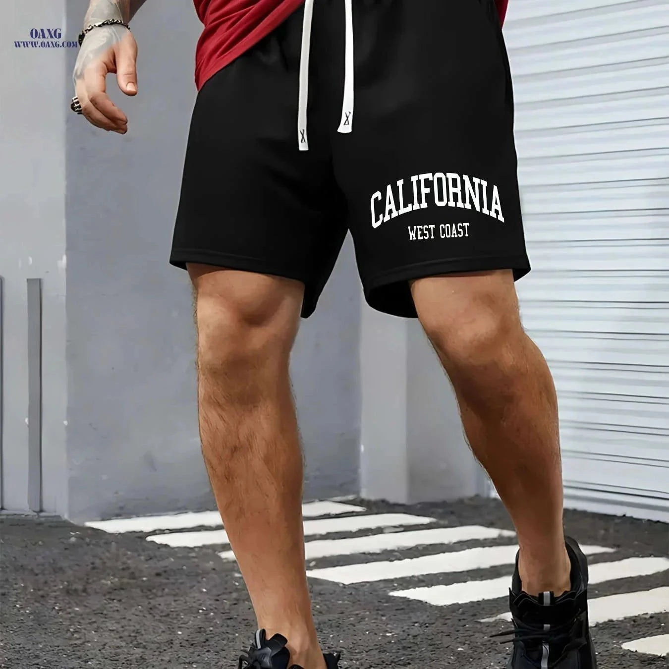 Men's Fashion Casual Printed Shorts - Drawstring Summer Style   OAXG Navy Blue / FR S