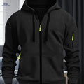 Men's Fashion Hoodie with Arm Pockets - Casual Winter Sweatshirt   OAXG 