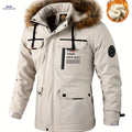 Men's Fashion Windbreaker Jacket - Casual Zipper Sports Outerwear   OAXG Ivory White / FR XS