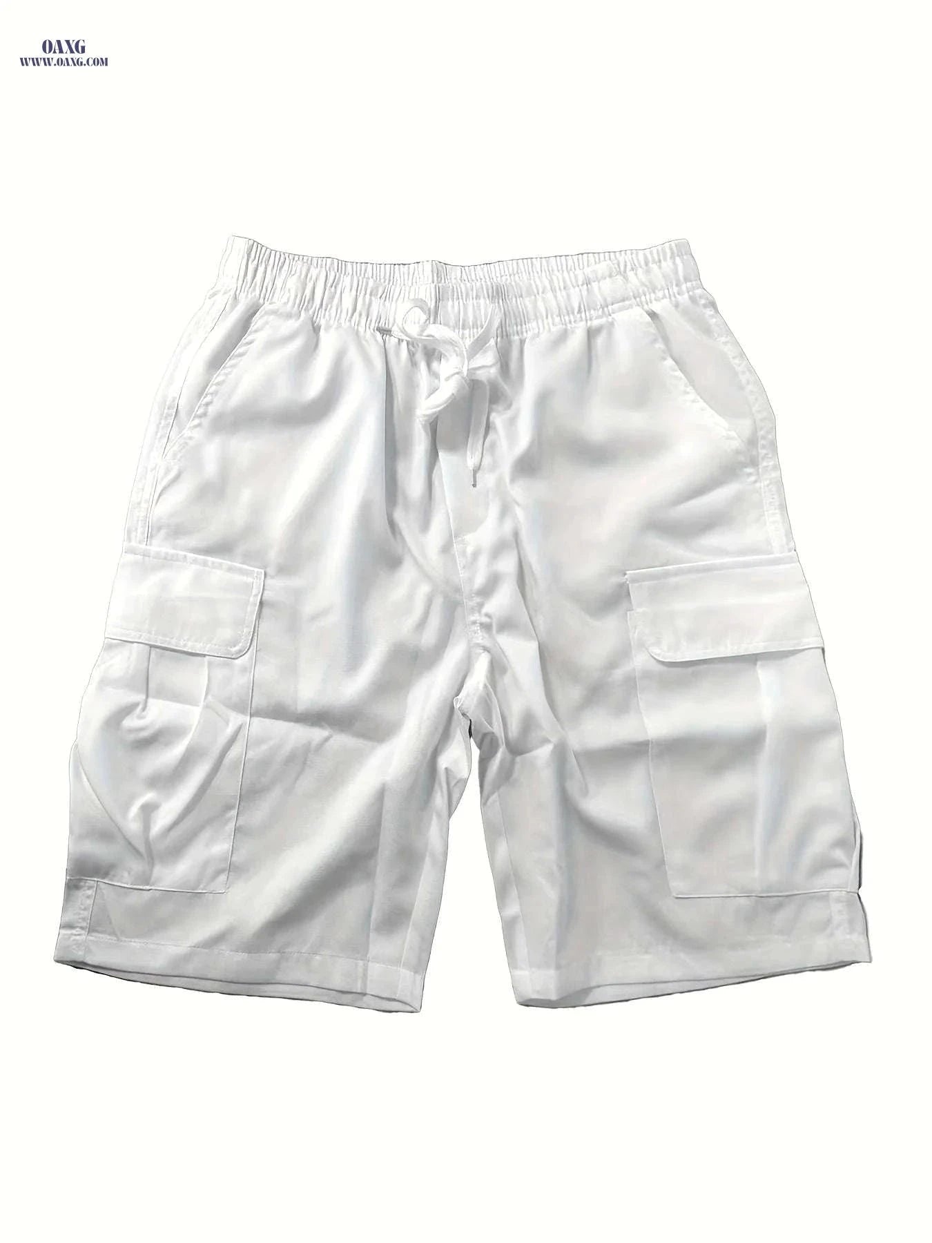 Men's Fashionable Workwear Shorts - Comfortable Loose Fit & Durable Design   OAXG Black / FR S