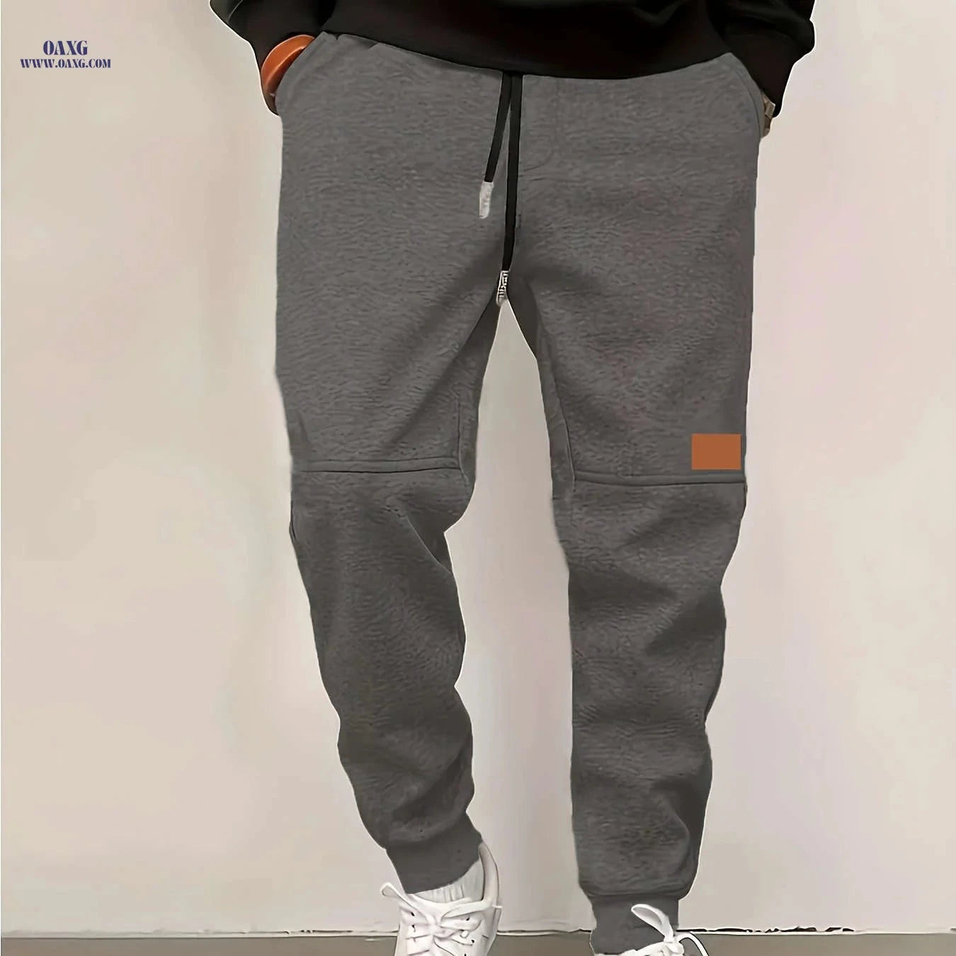 Men's Fleece Jogger Pants - Warm Athletic Sweatpants with Pockets   OAXG 