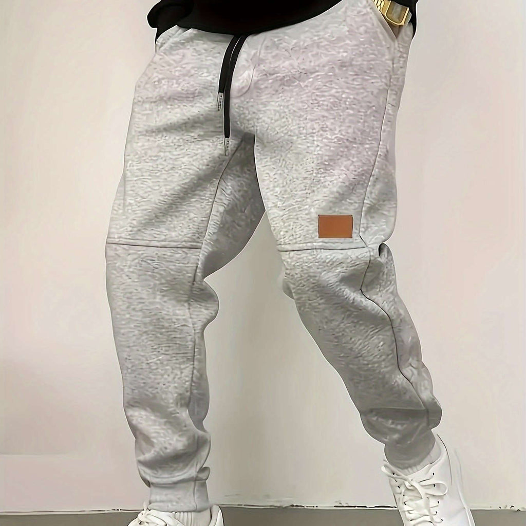 Men's Fleece Jogger Pants - Warm Athletic Sweatpants with Pockets   OAXG 