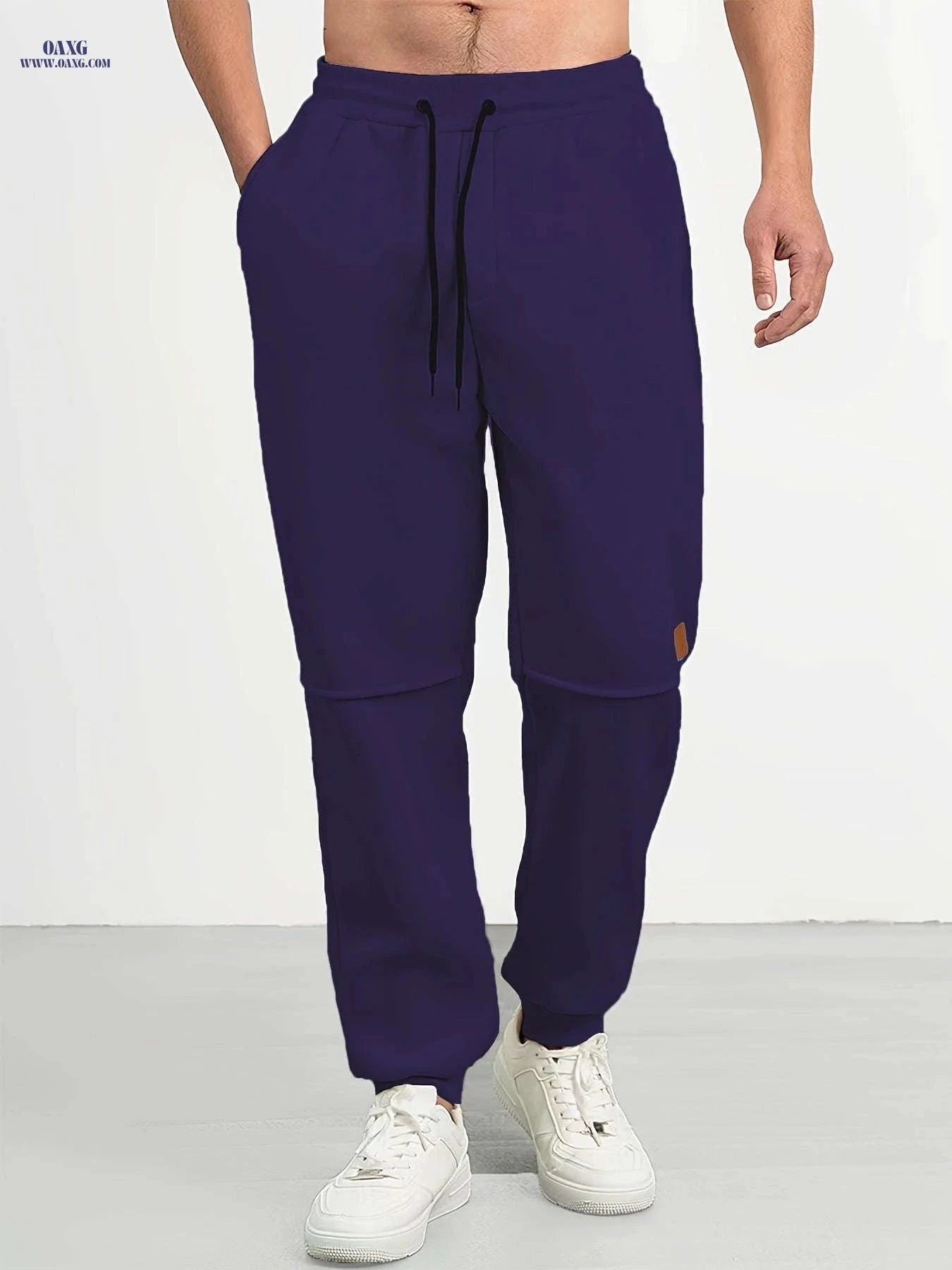 Men's Fleece Jogger Pants - Warm Athletic Sweatpants with Pockets   OAXG 