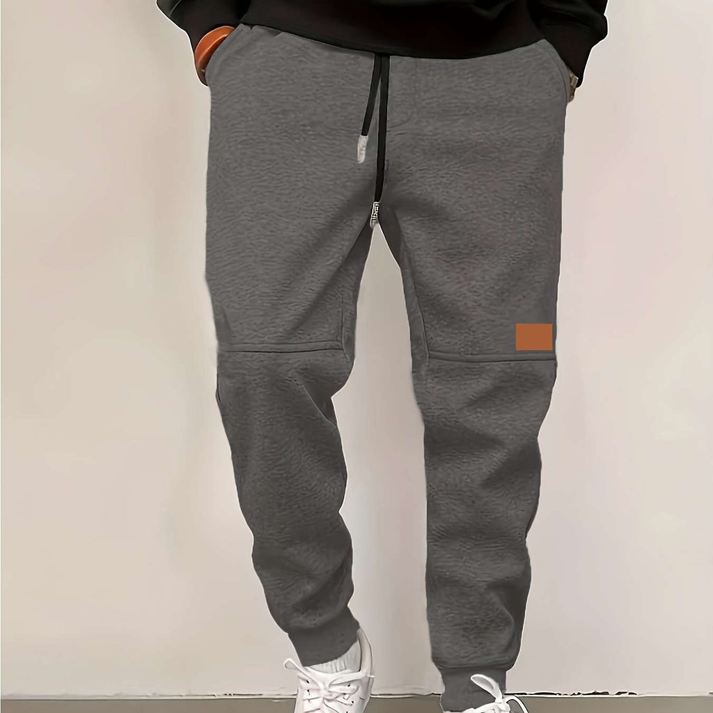 Men's Fleece Jogger Pants - Warm Athletic Sweatpants with Pockets   OAXG 