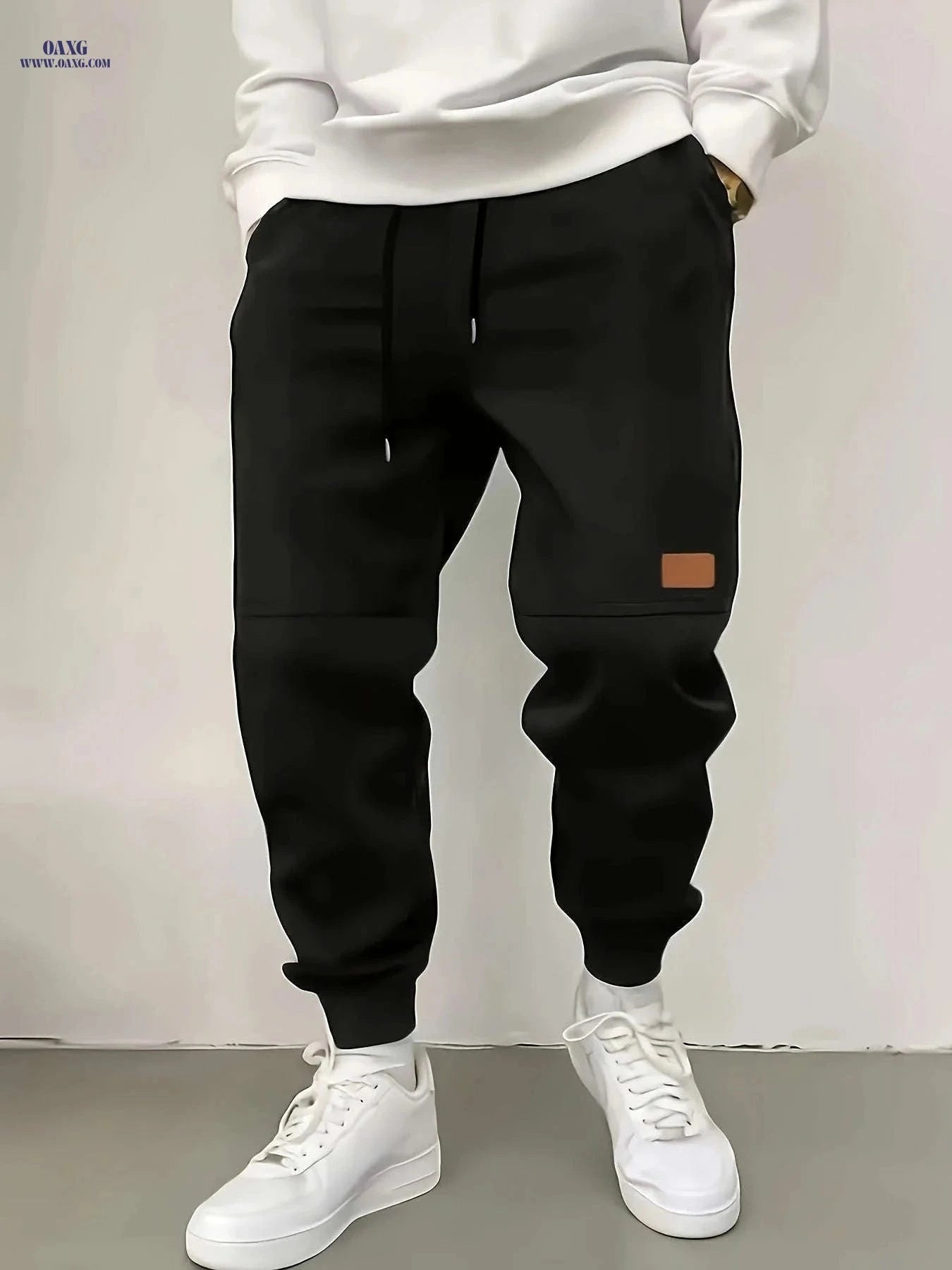 Men's Fleece Jogger Pants - Warm Athletic Sweatpants with Pockets   OAXG 