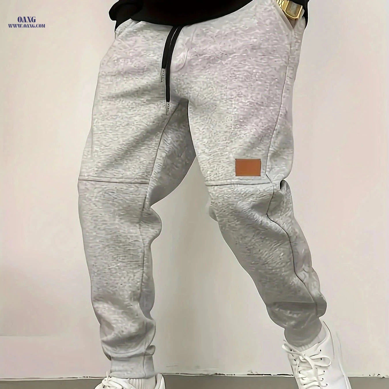Men's Fleece Jogger Pants - Warm Athletic Sweatpants with Pockets   OAXG 