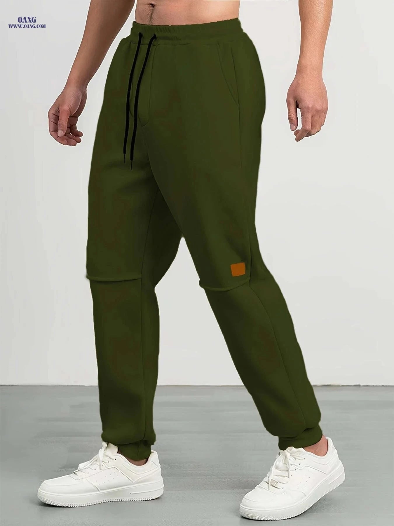 Men's Fleece Jogger Pants - Warm Athletic Sweatpants with Pockets   OAXG Light Grey / FR XS