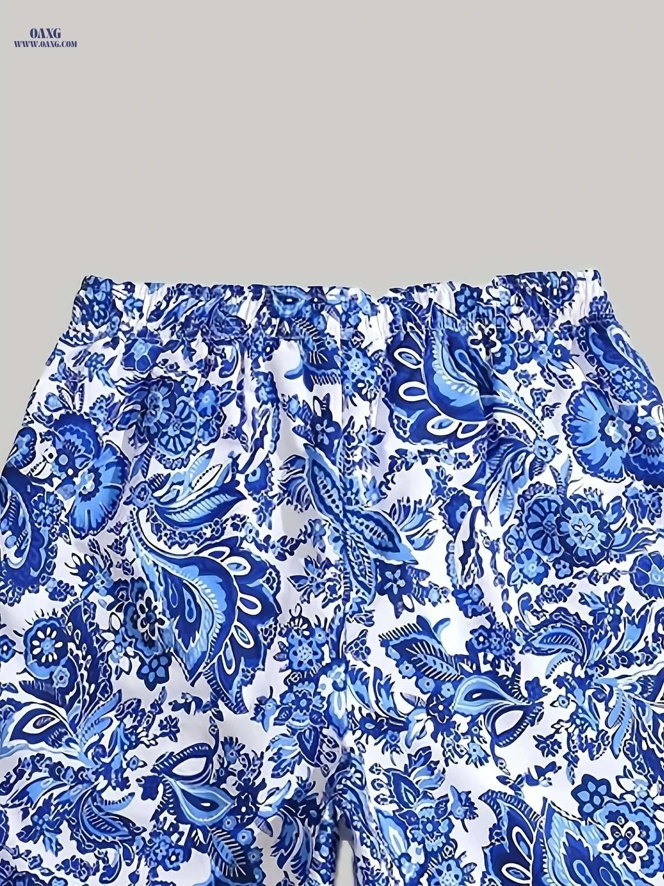 Men's Floral Print Beach Shorts - Casual Swim Trunks with Drawstring   OAXG 
