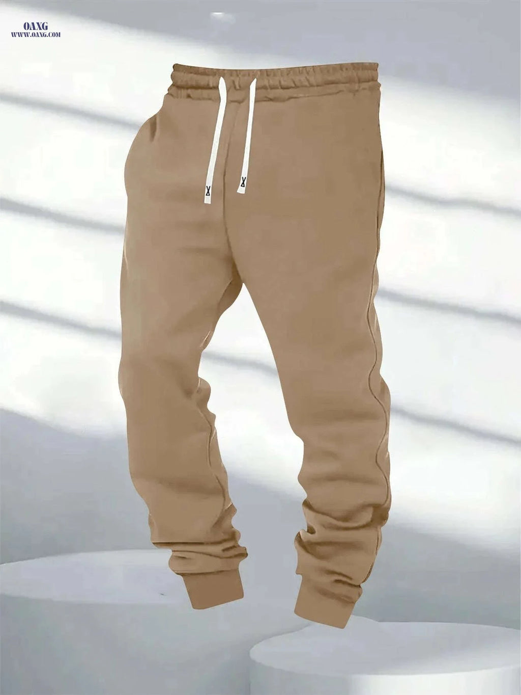 Men's Four-Season Drawstring Pants - Comfortable Sports Style   OAXG Red / S