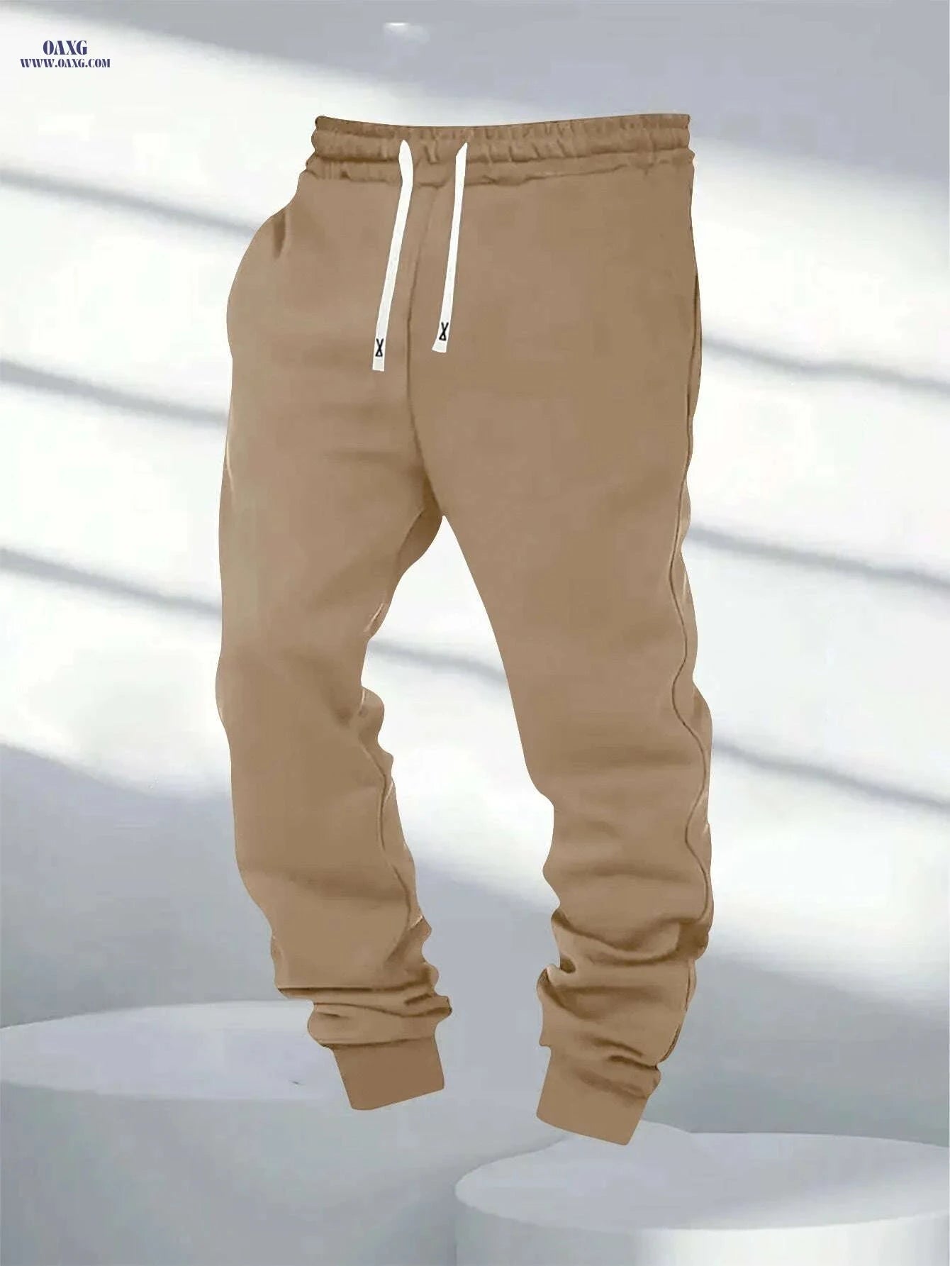 Men's Four-Season Drawstring Pants - Comfortable Sports Style   OAXG Red / S