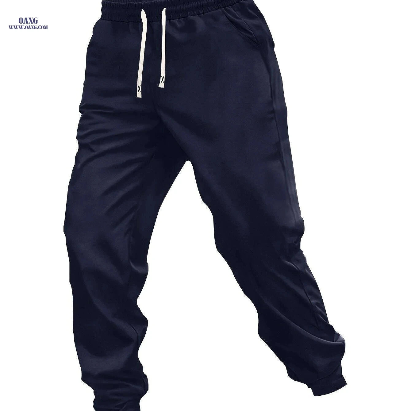 Men's Four-Season Drawstring Pants - Comfortable Sports Style   OAXG Red / S