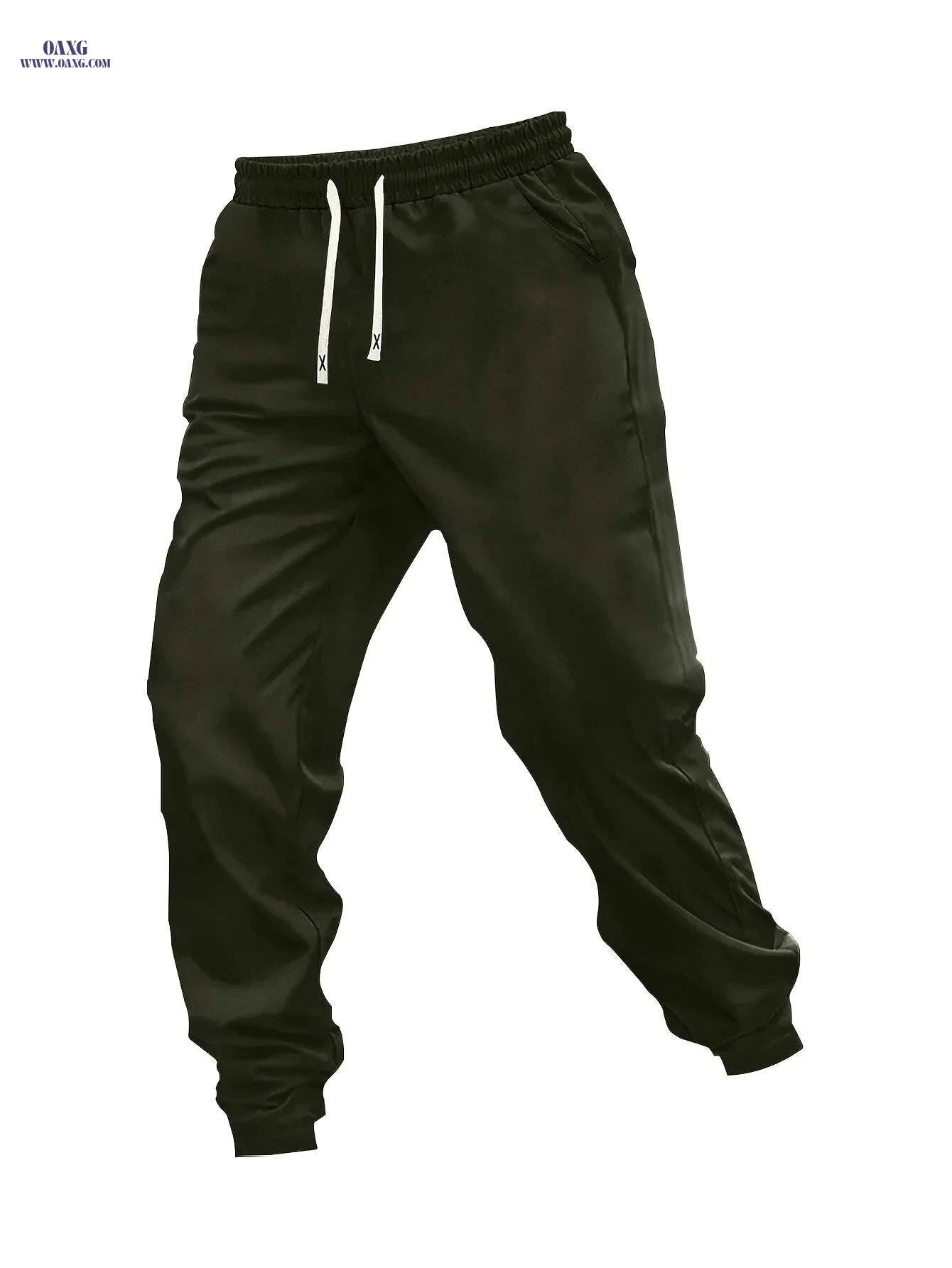 Men's Four-Season Drawstring Pants - Comfortable Sports Style   OAXG Red / S