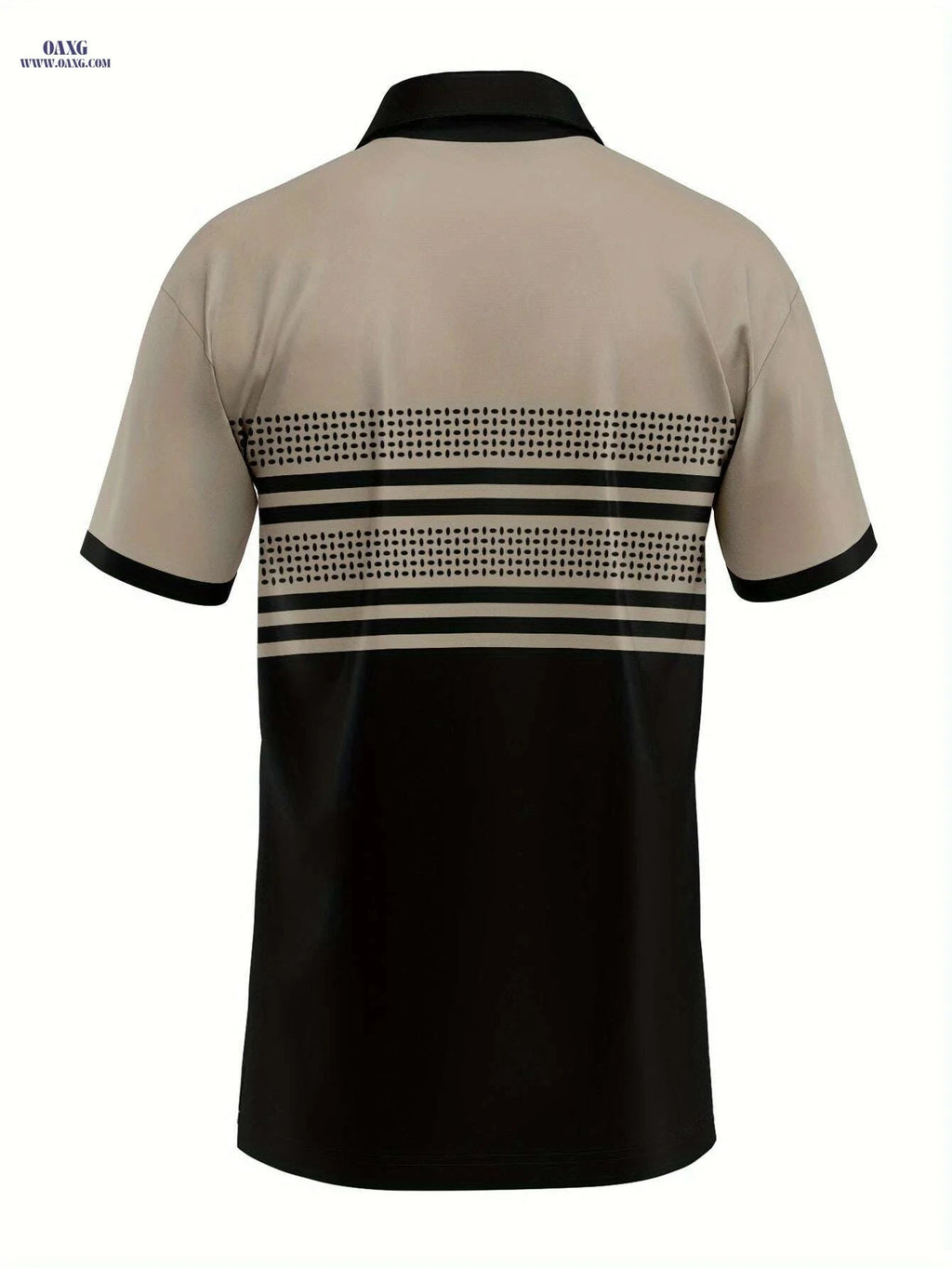 Men's Geometric Striped T-Shirt - Lightweight, Breathable, Comfortable   OAXG JONPL100 / S