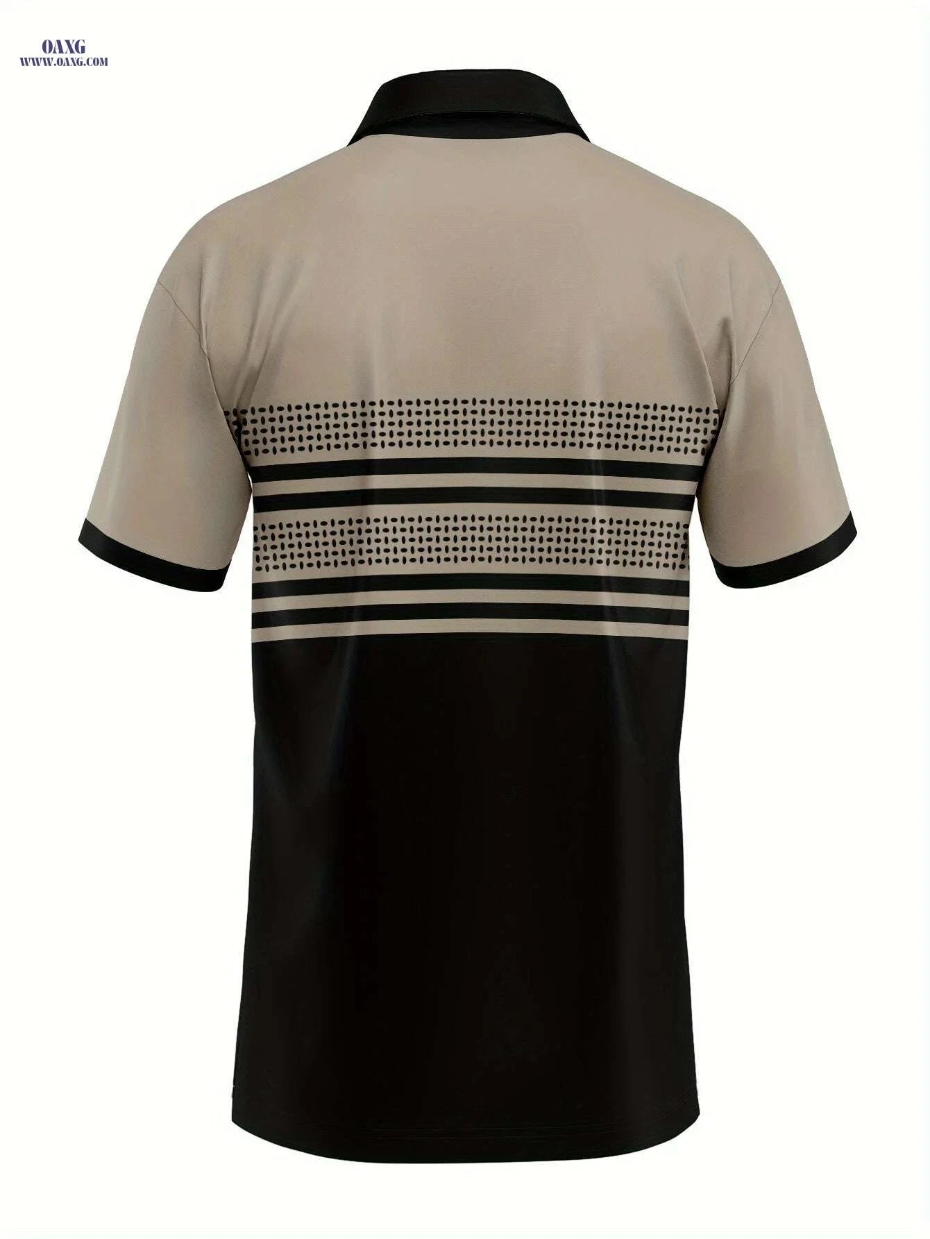 Men's Geometric Striped T-Shirt - Lightweight, Breathable, Comfortable   OAXG JONPL100 / S