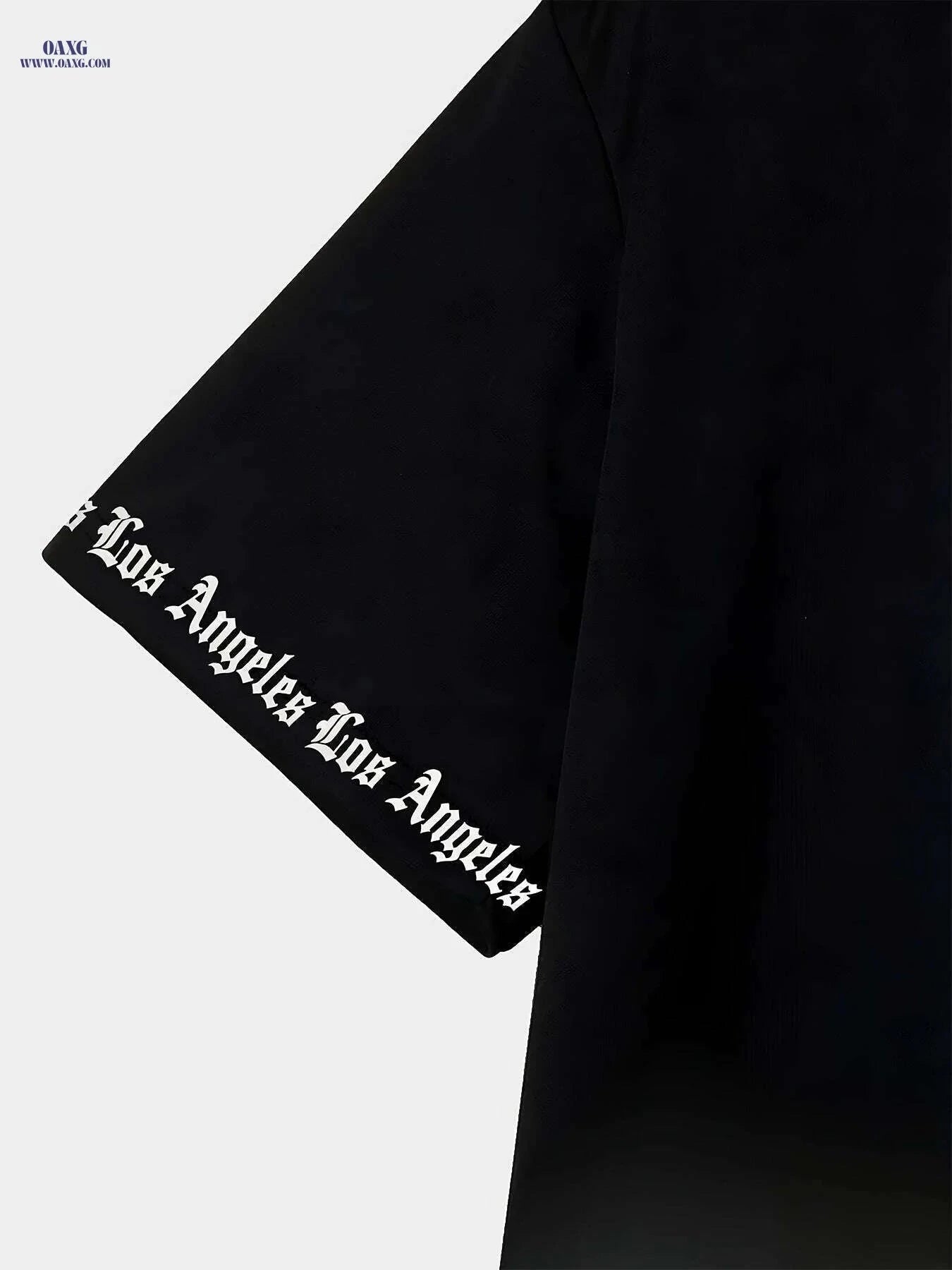 Men's Gradient Los Angeles T-Shirt - Casual Black to White Tee   OAXG Black / S