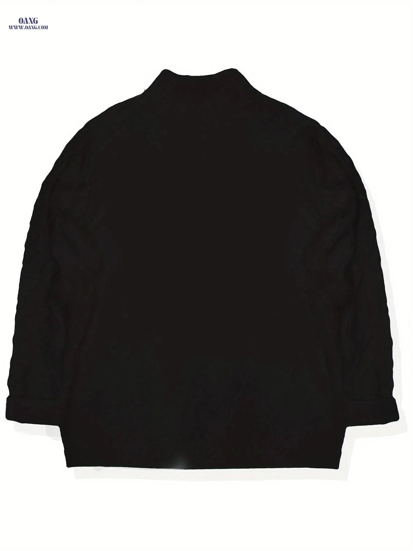 Men's Half-High Collar Cable Knit Sweater - Casual Fall Style   OAXG 
