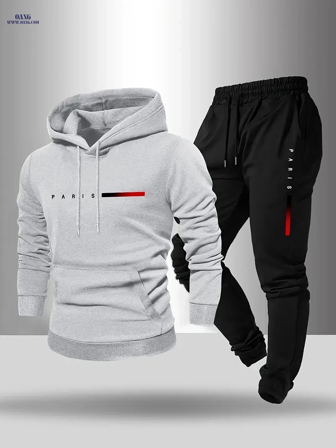 Men's Halloween Hooded Sweatshirt & Sweatpants Set - Autumn Style   OAXG 